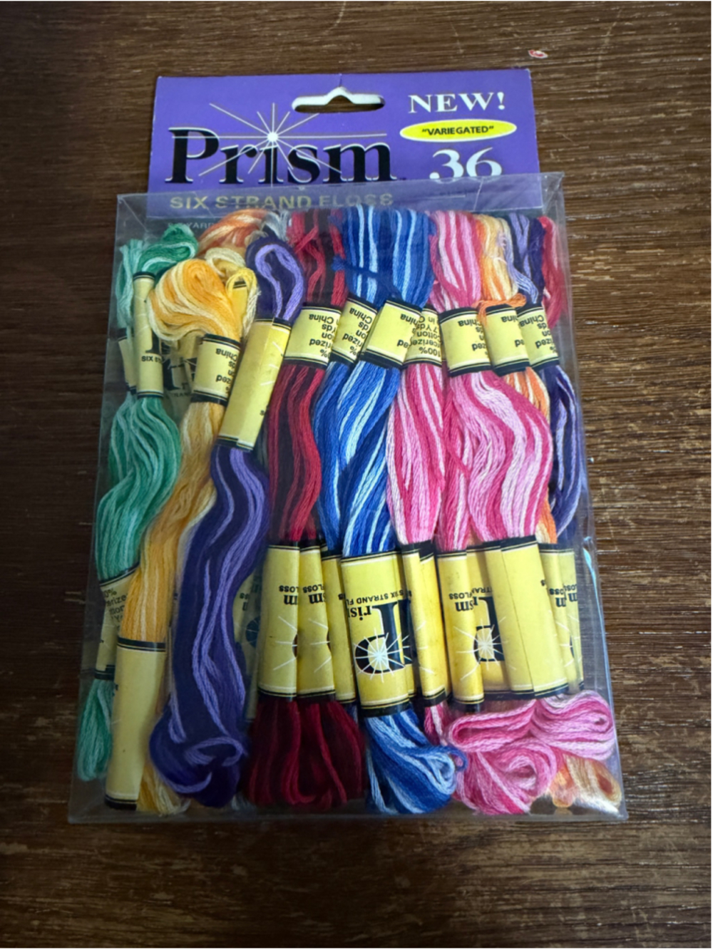 Prism 35 Skeins Variegated Six Strand Embroidery Floss Pack 100% Mercerized Cott